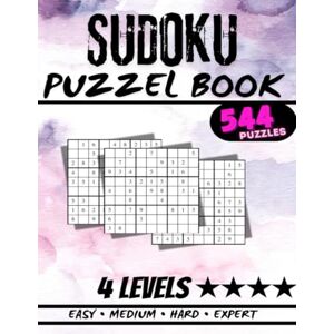 Horshkova, Anastasiia Sudoku puzzel book: Sudoku Book for Adults and Seniors with 4 Levels of Difficulty: 544 Puzzles & Solutions, Easy to Expert Horshkova, Anastasiia Sudoku puzzel book: Sudoku Book for Adults and Seniors with 4 Levels of Difficulty: 544 Puzzles & Solutions, Easy to Expert