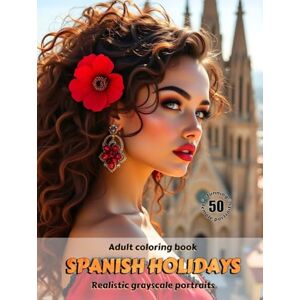 Skriganova, Eugenia SPANISH HOLIDAYS – Adult Coloring Book Realistic Grayscale Portraits Stunning female portraits to color for Relaxation and Stress relief: English Edition (Colorful Adventures) Skriganova, Eugenia SPANISH HOLIDAYS – Adult Coloring Book Realistic Grayscale Portraits Stunning female portraits to color for Relaxation and Stress relief: English Edition (Colorful Adventures)