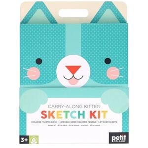 Petit Collage : Carry-Along Kitten Sketch Kit Includes 100 Sketch Pages and Over 70 Colorful Stickers Packed in a Carrying Case for Art On-The-Go Great for Ages 3+ Petit Collage : Carry-Along Kitten Sketch Kit Includes 100 Sketch Pages and Over 70 Colorful Stickers Packed in a Carrying Case for Art On-The-Go Great for Ages 3+