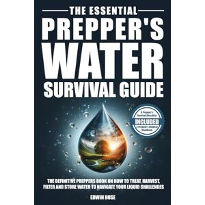 Hose, Edwin The Essential Prepper's Water Survival Guide: The Only Playbook You Need To Find, Harvest, Filter, and Store Water (Preppers Survival Bible) Hose, Edwin The Essential Prepper's Water Survival Guide: The Only Playbook You Need To Find, Harvest, Filter, and Store Water (Preppers Survival Bible)