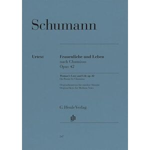 Schumann, Robert Womans Love and Life(Frauenliebe und Leben) for Voice and Piano op. 42 voice and piano (HN 547) Schumann, Robert Womans Love and Life(Frauenliebe und Leben) for Voice and Piano op. 42 voice and piano (HN 547)
