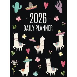 Press, Happy Oak Tree Llama Planner 2026: Cute 2026 Alpaca & Cactus Daily Organizer January-December (12 Months) Funny Farm Animal Agenda Press, Happy Oak Tree Llama Planner 2026: Cute 2026 Alpaca & Cactus Daily Organizer January-December (12 Months) Funny Farm Animal Agenda