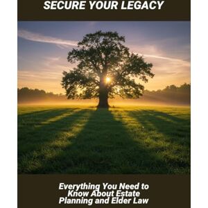 Ribeiro, Amy Secure Your Legacy: Everything You Need To Know About Estate Planning And Elder Law Ribeiro, Amy Secure Your Legacy: Everything You Need To Know About Estate Planning And Elder Law
