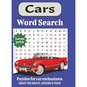Activity Works, JSR Cars Word Search Puzzle Book Large Print: Fun Word Search about cars, car parts, American cars and foreign cars. Gifts for holidays, vacations and free time. Activity Works, JSR Cars Word Search Puzzle Book Large Print: Fun Word Search about cars, car parts, American cars and foreign cars. Gifts for holidays, vacations and free time.