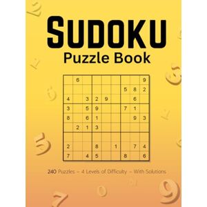 Books, PaperBloom Sudoku Puzzle Book: 240 Puzzles from Easy to Advanced, Includes Solutions, The Ultimate Brain Teaser Book Books, PaperBloom Sudoku Puzzle Book: 240 Puzzles from Easy to Advanced, Includes Solutions, The Ultimate Brain Teaser Book