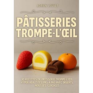 LOUVET, Adrien PÂTISSERIES TROMPE-L'OEIL: 30 Recettes de pâtisseries trompe-l'oeil hyper réalistes, pas à pas avec inserts, mousses, glaçages LOUVET, Adrien PÂTISSERIES TROMPE-L'OEIL: 30 Recettes de pâtisseries trompe-l'oeil hyper réalistes, pas à pas avec inserts, mousses, glaçages