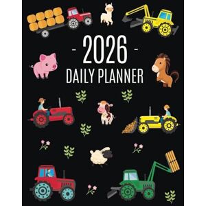 Press, Happy Oak Tree Farm Planner 2026: Cool Daily Agenda for 2026 Scheduler With Tractors & Funny Farm Animals (12 Months) Organizer with Cow, Sheep, Horse, Pig, Llama, Flowers Press, Happy Oak Tree Farm Planner 2026: Cool Daily Agenda for 2026 Scheduler With Tractors & Funny Farm Animals (12 Months) Organizer with Cow, Sheep, Horse, Pig, Llama, Flowers