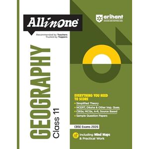 Priya, Kumari Arihant All in One Geography Class 11 for CBSE Exams 2025-26 as per latest syllabus Simplified Theory, All Types of Exam Pattern Questions, CBQs, ... Papers, Mind Maps, Topic & Chapter Exercises Priya, Kumari Arihant All in One Geography Class 11 for CBSE Exams 2025-26 as per latest syllabus Simplified Theory, All Types of Exam Pattern Questions, CBQs, ... Papers, Mind Maps, Topic & Chapter Exercises