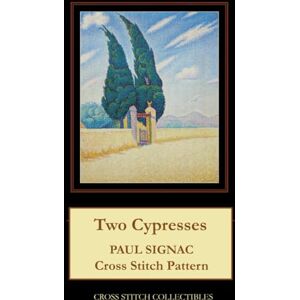 Two Cypresses: Paul Signac Cross Stitch Pattern Two Cypresses: Paul Signac Cross Stitch Pattern