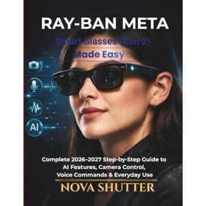 SHUTTER, Nova Ray-Ban Meta Smart Glasses (Gen 2) Made Easy: Complete 2026–2027 Step-by-Step Guide to AI Features, Camera Control, Voice Commands & Everyday Use SHUTTER, Nova Ray-Ban Meta Smart Glasses (Gen 2) Made Easy: Complete 2026–2027 Step-by-Step Guide to AI Features, Camera Control, Voice Commands & Everyday Use