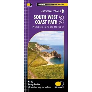 Harvey Maps South West Coast Path Map 3: Plymouth to Poole: Plymouth to Poole Harbour (Trail map) Harvey Maps South West Coast Path Map 3: Plymouth to Poole: Plymouth to Poole Harbour (Trail map)