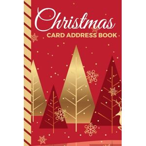 Creations, Easy Elfin Christmas Card Address Book: Hardcover 10-Year Logbook / 6x9 Tracker For Holiday Mail / Alphabetical Organizer With Tabs / Red Gold Reindeer Forest ... / Large Print / Great Gift For Seniors Creations, Easy Elfin Christmas Card Address Book: Hardcover 10-Year Logbook / 6x9 Tracker For Holiday Mail / Alphabetical Organizer With Tabs / Red Gold Reindeer Forest ... / Large Print / Great Gift For Seniors