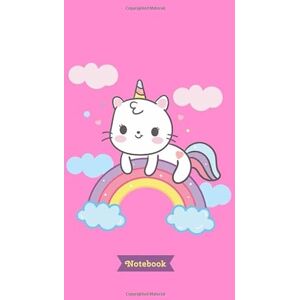 Journals, Getelan Notebook: Unlined Journal 6 x 9 in unruled notebook 100 blank plain pages Cute kawaii unicorn cat caticorn rainbow cover design Journals, Getelan Notebook: Unlined Journal 6 x 9 in unruled notebook 100 blank plain pages Cute kawaii unicorn cat caticorn rainbow cover design