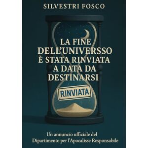 Silvestri, Fosco “La fine dell’universo è stata rinviata a data da destinarsi”: Un annuncio ufficiale del Dipartimento per l’Apocalisse Responsabile Silvestri, Fosco “La fine dell’universo è stata rinviata a data da destinarsi”: Un annuncio ufficiale del Dipartimento per l’Apocalisse Responsabile