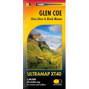 Harvey Maps Glen Coe Ultramap XT40 Glen Etive & Black Mount Harvey Maps Glen Coe Ultramap XT40 Glen Etive & Black Mount