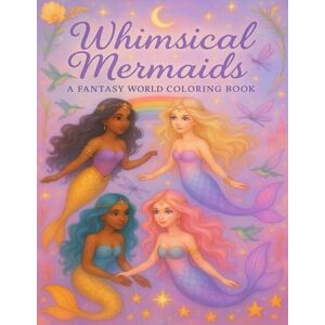 Clark, Izabella Whimsical Mermaids: A Fantasy World Coloring Book Clark, Izabella Whimsical Mermaids: A Fantasy World Coloring Book