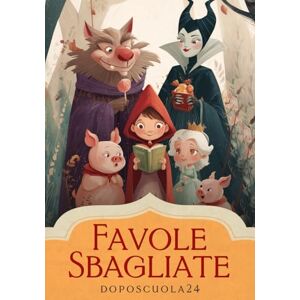 Doposcuola24 Favole Sbagliate Libri per Bambini 6-8 Anni: Storie Illustrate di Empatia e Comprensione con Pagine da Colorare Doposcuola24 Favole Sbagliate Libri per Bambini 6-8 Anni: Storie Illustrate di Empatia e Comprensione con Pagine da Colorare