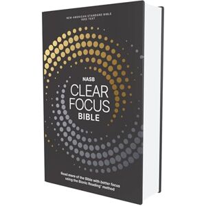 Zondervan NASB, Clear Focus Bible, Hardcover, Charcoal/Gold: Read more of the Bible with better focus Zondervan NASB, Clear Focus Bible, Hardcover, Charcoal/Gold: Read more of the Bible with better focus