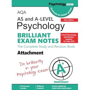 Savva, Mr Nicholas Alexandros AQA A-Level Psychology Brilliant Exam Notes: Attachment: Updated for 2025 specification Savva, Mr Nicholas Alexandros AQA A-Level Psychology Brilliant Exam Notes: Attachment: Updated for 2025 specification