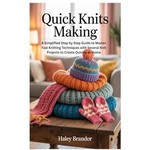 Brandor, Haley QUICK KNITS MAKING: A Simplified Step by Step Guide to Master Fast Knitting Techniques with Several Knit Projects to Create Quickly at Home Brandor, Haley QUICK KNITS MAKING: A Simplified Step by Step Guide to Master Fast Knitting Techniques with Several Knit Projects to Create Quickly at Home