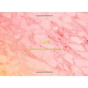 Guestbooks, Express 24th Birthday guest book: Birthday celebration sentimental keepsake gift for 24 year old boys Party message writing guestbook present cool red and orange marble pattern for men Guestbooks, Express 24th Birthday guest book: Birthday celebration sentimental keepsake gift for 24 year old boys Party message writing guestbook present cool red and orange marble pattern for men