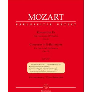 Mozart, Wolfgang Amadeus Concerto for Horn No.2 in E-flat major K.417 (Horn & Piano) Mozart, Wolfgang Amadeus Concerto for Horn No.2 in E-flat major K.417 (Horn & Piano)