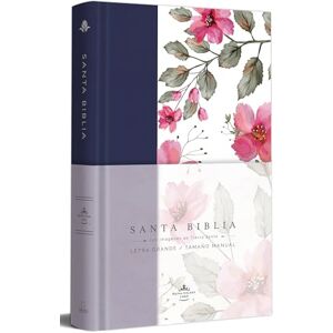 Reina Biblia Rvr 1960 Letra Grande. Tapa Dura Tela Azul Púrpura Con Flores Tamaño Manual / Bible Rvr 1960 Handy Size Hardcover Cloth with Purple Blue ... / Spanish Bible RVR 1960 Blue with Flowers Reina Biblia Rvr 1960 Letra Grande. Tapa Dura Tela Azul Púrpura Con Flores Tamaño Manual / Bible Rvr 1960 Handy Size Hardcover Cloth with Purple Blue ... / Spanish Bible RVR 1960 Blue with Flowers