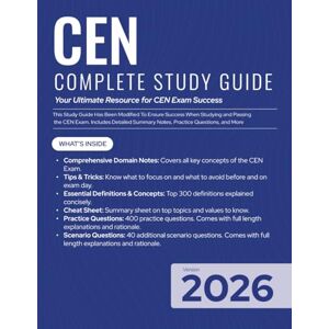 Exams, Health CEN Exam Prep Study Guide: Certified Emergency Nurse Review with Practice Questions – Updated for the 2026 Exam Cycle Exams, Health CEN Exam Prep Study Guide: Certified Emergency Nurse Review with Practice Questions – Updated for the 2026 Exam Cycle