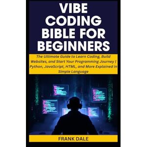 DALE, FRANK VIBE CODING BIBLE FOR BEGINNERS: The Ultimate Guide to Learn Coding, Build Websites, and Start Your Programming Journey Python, JavaScript, HTML, and More Explained in Simple Language DALE, FRANK VIBE CODING BIBLE FOR BEGINNERS: The Ultimate Guide to Learn Coding, Build Websites, and Start Your Programming Journey Python, JavaScript, HTML, and More Explained in Simple Language