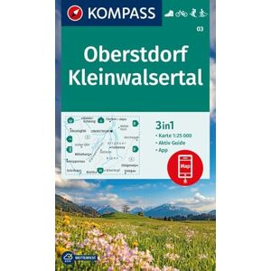 Active Kompass WK03 Oberstdorf, Kleinwalsertal: wandelkaart 1:25.000 (Kompass Wanderkarten) Active Kompass WK03 Oberstdorf, Kleinwalsertal: wandelkaart 1:25.000 (Kompass Wanderkarten)