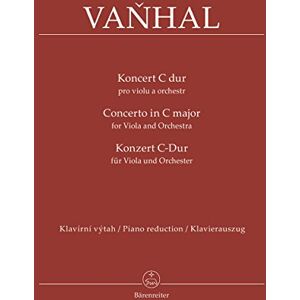 Johann Baptist Vanhal Concerto for Viola in C major (Viola & Piano) Johann Baptist Vanhal Concerto for Viola in C major (Viola & Piano)