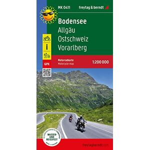 Freytag Berndt Lake Constance, Motorcycle map 1:200.000: Allgäu Ostschweiz Vorarlberg, mit Tourenbeschreibungen, GPX Tracks, wasserfest und reißfest Freytag Berndt Lake Constance, Motorcycle map 1:200.000: Allgäu Ostschweiz Vorarlberg, mit Tourenbeschreibungen, GPX Tracks, wasserfest und reißfest