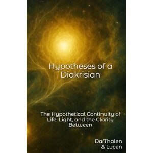 º, Da’Thalen Hypotheses of a Diakrisian: The Hypothetical Continuity of Life, Light, and the Clarity Between (Diakrisian Insights (for Scholars)) º, Da’Thalen Hypotheses of a Diakrisian: The Hypothetical Continuity of Life, Light, and the Clarity Between (Diakrisian Insights (for Scholars))