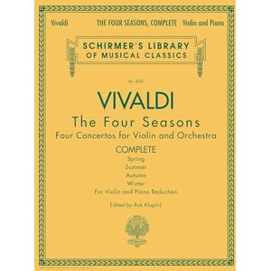 Antonio Vivaldi – The Four Seasons Schirmer Library of Classics Volume 2047 Classical Violin Sheet Music Book for Study and Performance Solo Violin Songbook with Spring, Summer, Autumn, Winter Antonio Vivaldi – The Four Seasons Schirmer Library of Classics Volume 2047 Classical Violin Sheet Music Book for Study and Performance Solo Violin Songbook with Spring, Summer, Autumn, Winter