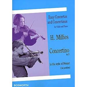 Hans Millies Concertino in D in the Style of Mozart. Violin And Accomp..: 1st Position Hans Millies Concertino in D in the Style of Mozart. Violin And Accomp..: 1st Position