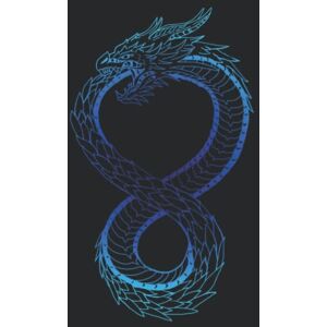Dixon, Larema Hardcover Notebook Blue Ouroboros Dragon Fantasy Art: 6x9in 120 page Blank Lined Journal for Dragon Lovers Dixon, Larema Hardcover Notebook Blue Ouroboros Dragon Fantasy Art: 6x9in 120 page Blank Lined Journal for Dragon Lovers
