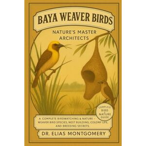 MONTGOMERY, DR. ELIAS Baya Weaver Birds: Nature’s Master Architects: A Complete Birdwatching & Nature Guide – Weaver Bird Species, Nest Building, Colony Life, and Breeding Secrets MONTGOMERY, DR. ELIAS Baya Weaver Birds: Nature’s Master Architects: A Complete Birdwatching & Nature Guide – Weaver Bird Species, Nest Building, Colony Life, and Breeding Secrets
