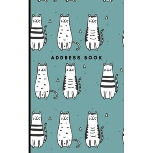 Books, Keep My Stuff Address Book: Hardcover Hardback / Black White Funny Kitty Cat Doodles on Green / Track Names Telephone Numbers Emails in Small 6x9 Notebook ... / Large Print / Great Senior Citizen Gift Books, Keep My Stuff Address Book: Hardcover Hardback / Black White Funny Kitty Cat Doodles on Green / Track Names Telephone Numbers Emails in Small 6x9 Notebook ... / Large Print / Great Senior Citizen Gift
