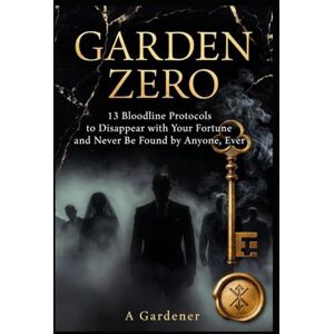 Gardener, A GARDEN ZERO: 13 Bloodline Protocols to Disappear with Your Fortune and Never Be Found by Anyone, Ever Gardener, A GARDEN ZERO: 13 Bloodline Protocols to Disappear with Your Fortune and Never Be Found by Anyone, Ever