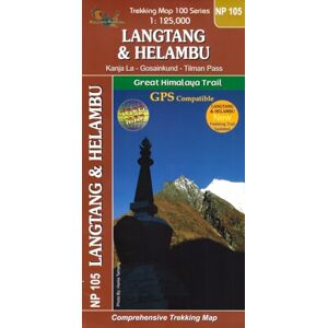 Boustead, Robin Langtang & Helambu: Great Himalaya Trail Map Boustead, Robin Langtang & Helambu: Great Himalaya Trail Map