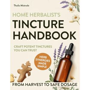 Mistvale, Thaila Home Herbalist’s Tincture Handbook: Step-by-step Guide from Harvesting to Dosage with Exact Ratios, Everyday Wellness Recipes & Potent Herb Synergies to Craft Natural Remedies You Can Trust Mistvale, Thaila Home Herbalist’s Tincture Handbook: Step-by-step Guide from Harvesting to Dosage with Exact Ratios, Everyday Wellness Recipes & Potent Herb Synergies to Craft Natural Remedies You Can Trust