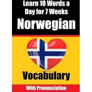 de Haan, Auke Norwegian Vocabulary Builder: Learn 10 Words a Day for 7 Weeks The Daily Norwegian Challenge: A Comprehensive Guide for Children and Beginners Learn Norwegian Language de Haan, Auke Norwegian Vocabulary Builder: Learn 10 Words a Day for 7 Weeks The Daily Norwegian Challenge: A Comprehensive Guide for Children and Beginners Learn Norwegian Language