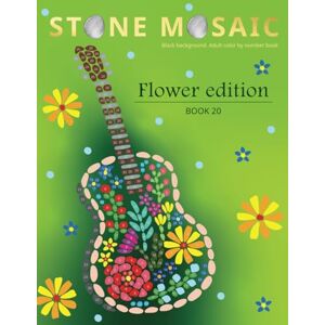 Family, Belba STONE MOSAIC. Book 20. Flower edition.: Black background. Adult Color by number book. Family, Belba STONE MOSAIC. Book 20. Flower edition.: Black background. Adult Color by number book.
