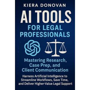 Donovan, Kiera AI Tools for Legal Professionals: Mastering Research, Case Prep, and Client Communication: Harness Artificial Intelligence to Streamline Workflows, ... Legal Support (The AI Legal Advantage Series) Donovan, Kiera AI Tools for Legal Professionals: Mastering Research, Case Prep, and Client Communication: Harness Artificial Intelligence to Streamline Workflows, ... Legal Support (The AI Legal Advantage Series)