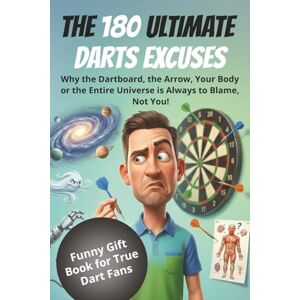 studio, rica- THE 180 ULTIMATE DARTS EXCUSES: Why the Dartboard, the Arrow, Your Body or the Entire Universe is Always to Blame, Not You! studio, rica- THE 180 ULTIMATE DARTS EXCUSES: Why the Dartboard, the Arrow, Your Body or the Entire Universe is Always to Blame, Not You!
