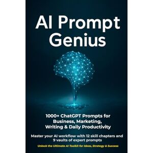 Sadath, Anwer AI Prompt Genius: 1000+ ChatGPT Prompts & Templates for Business, Marketing & Productivity: Master your AI workflow with 12 skill chapters and 9 vaults of expert prompts Sadath, Anwer AI Prompt Genius: 1000+ ChatGPT Prompts & Templates for Business, Marketing & Productivity: Master your AI workflow with 12 skill chapters and 9 vaults of expert prompts