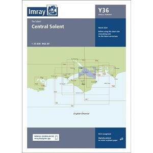 Imray Chart Y36: Central Solent (Small Format) (Y Charts): 36 Imray Chart Y36: Central Solent (Small Format) (Y Charts): 36