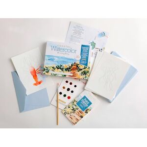 Sara Berrenson Watercolor the Easy Way Paint-Your-Own Watercolor Cards Coastal: Notecard Paint Kit with Paint and Brush Included: 4 Sara Berrenson Watercolor the Easy Way Paint-Your-Own Watercolor Cards Coastal: Notecard Paint Kit with Paint and Brush Included: 4