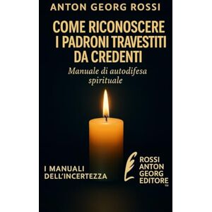 Rossi, Anton Georg Come riconoscere i padroni travestiti da credenti: Manuale di autodifesa spirituale (I Manuali dell'incertezze) Rossi, Anton Georg Come riconoscere i padroni travestiti da credenti: Manuale di autodifesa spirituale (I Manuali dell'incertezze)