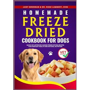 Brennan, Judy Homemade Freeze Dried Cookbook for Dogs: Quick Vet-Approved Canine Freeze Drying Recipes for Everyday Health and Natural Nutrition Brennan, Judy Homemade Freeze Dried Cookbook for Dogs: Quick Vet-Approved Canine Freeze Drying Recipes for Everyday Health and Natural Nutrition